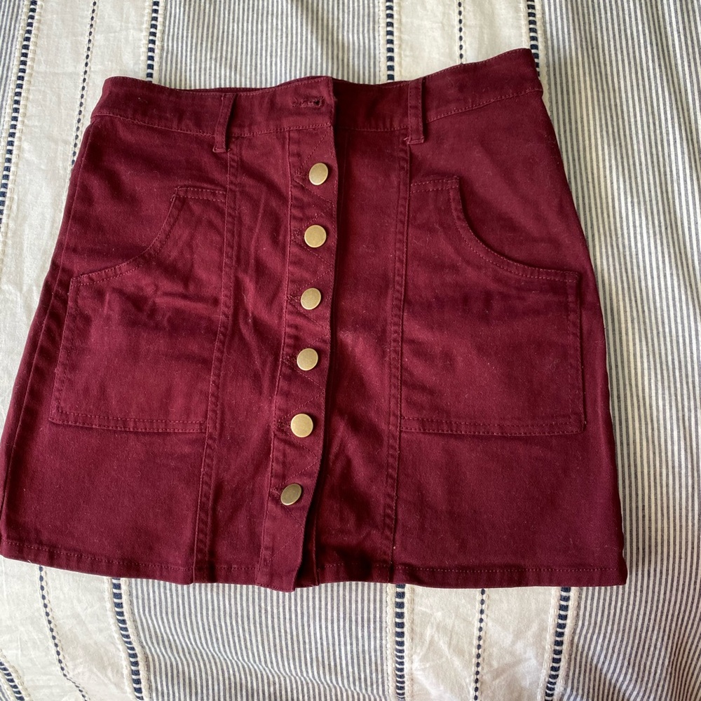Altar’d state button up skirt (small)